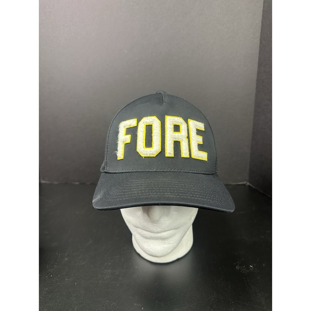 G/FORE Golf Baseball Hat Cap Adult Snapback Black FORE Logo One Size Fits All - Picture 2 of 6